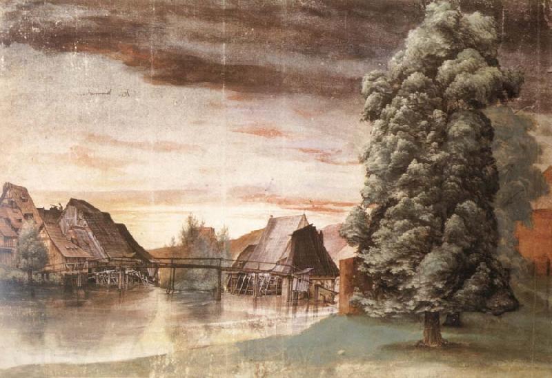 Albrecht Durer The Willow mills on the pegnitz Norge oil painting art
